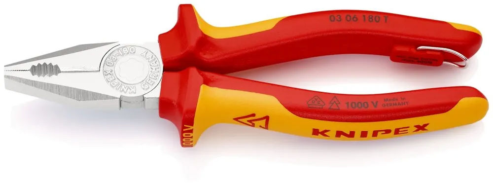 Knipex 03 06 180 T BK Pince combinée 180 mm