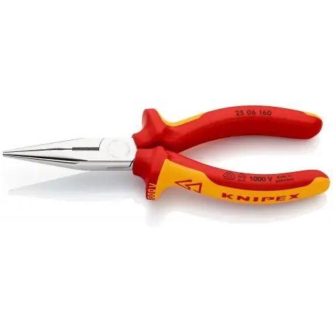Knipex 25 06 160 VDE Pince plate avec coupe latérale 160 mm