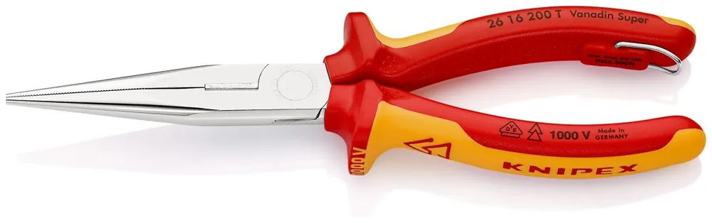 Knipex 26 16 200 T VDE Pince plate avec coupe latérale 200 mm