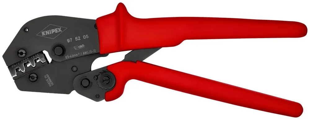 Knipex 97 52 05 Pince à sertir largeurs de fiche 4.8 + 6.3 mm