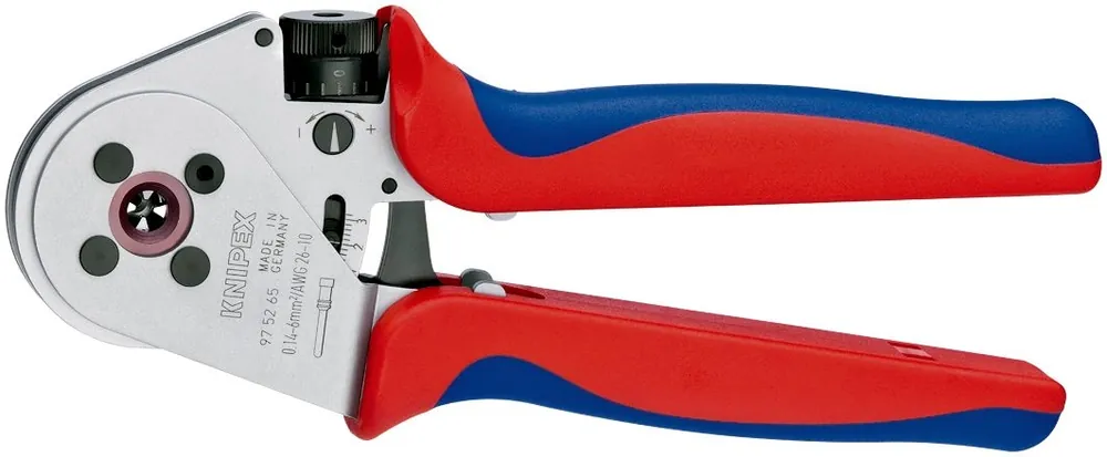 Knipex 97 52 65 A Pince à sertir à quatre filets pour contacts tordus