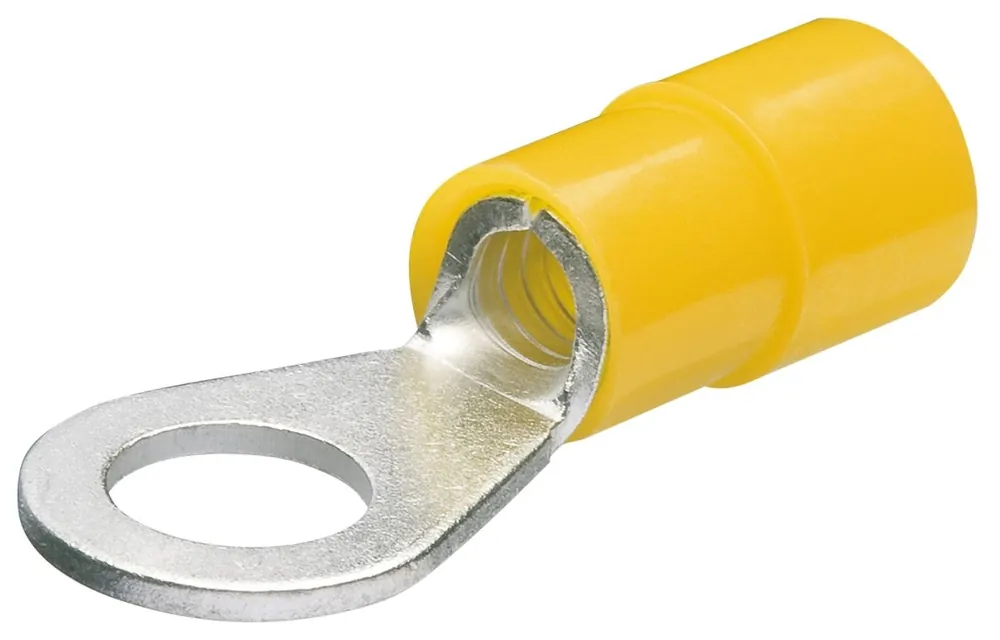 Knipex 97 99 179 Cosses de câble, en forme d‘‘anneau 100 pcs 8 mm câble 4-6 mm2 (Jaune)