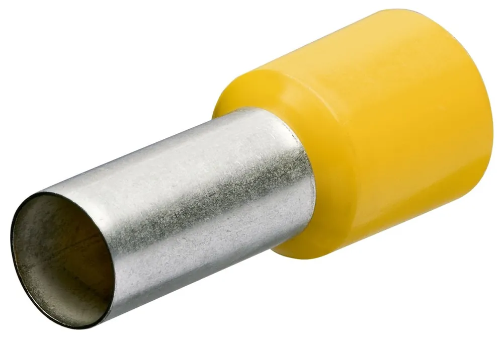 Knipex 97 99 336 Embouts pour conducteurs avec collier en plastique 100 pièces câble 6 mm2 (Jaune)