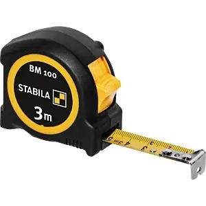 Stabila 19570 BM 100 Mètre à ruban, 3 m