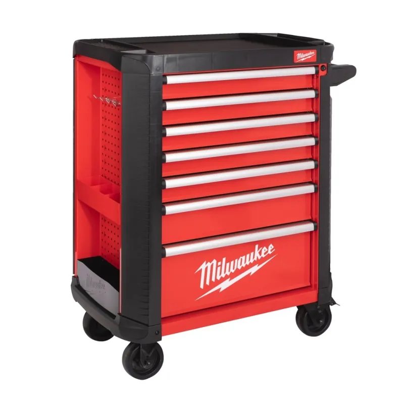 Milwaukee Accessoires 4932478849 SRC30-1 - 30 ? / 78 cm Chariot à outils en acier avec 7 tiroirs