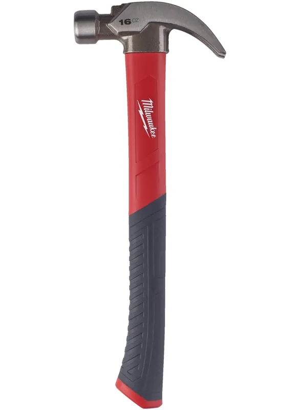 Milwaukee Accessoires 4932478658 Marteau à griffes courbe en fibre de verre 570 gr
