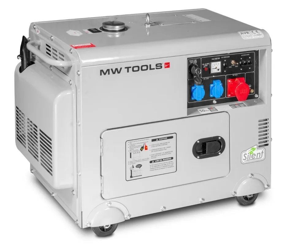 Metal Works 724562240 DG65E Générateur Diesel 1x230V 4.8KW / 3x400V 6.0KW