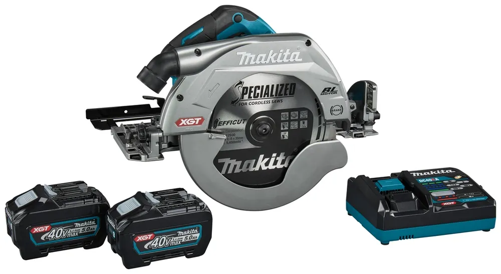 Makita HS011GT201 Scie circulaire Accu 270 mm 40V 5.0Ah Li-Ion