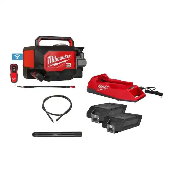 Milwaukee MX 4933479610 MX Fuel MXF CVBCKIT-602 Vibrateur à béton Compact Accu avec tuyau de 4 mètres et tête de 38 mm.