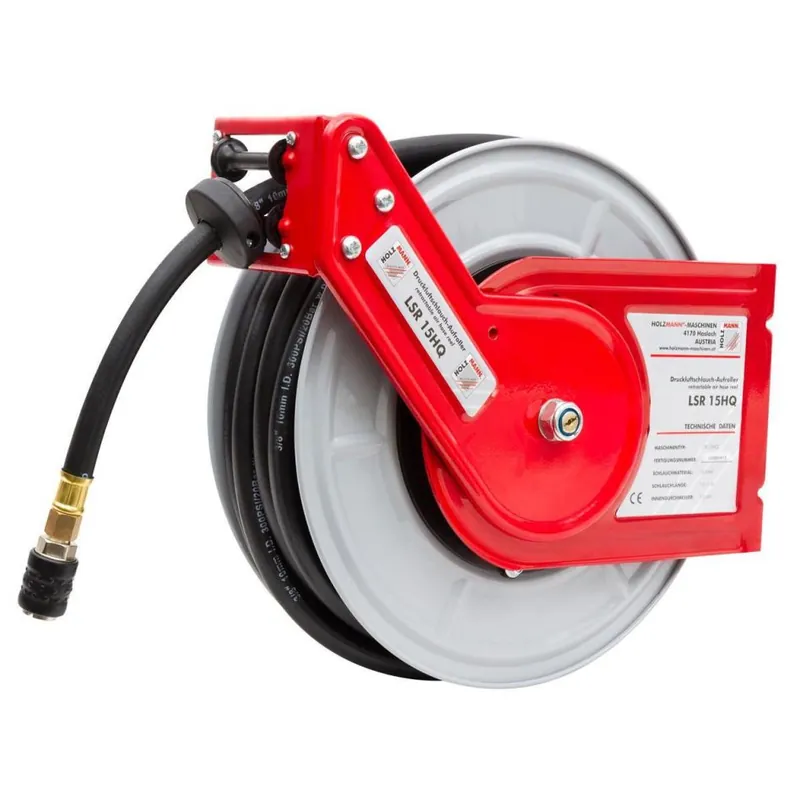Holzmann LSR15HQ Enrouleur de tuyau d‘air comprimé 15 m