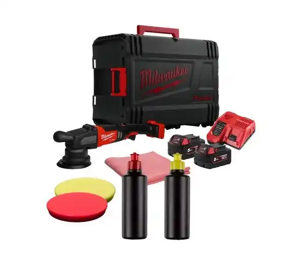 Milwaukee 4933492352 M18 FROP15-502X KIT Polisseuse excentrique 125mm 18V 5.0Ah Li-Ion