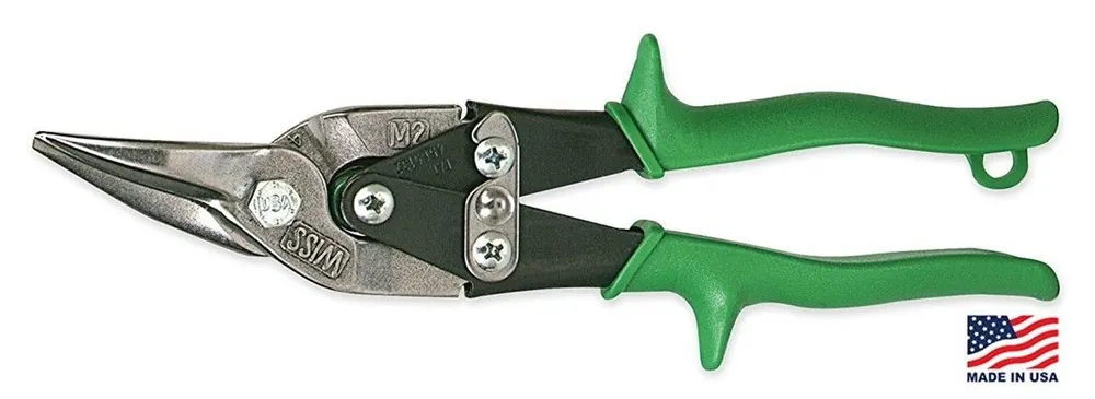Wiss M2R Metaalschaar, rechts knippend, groen, 248mm
