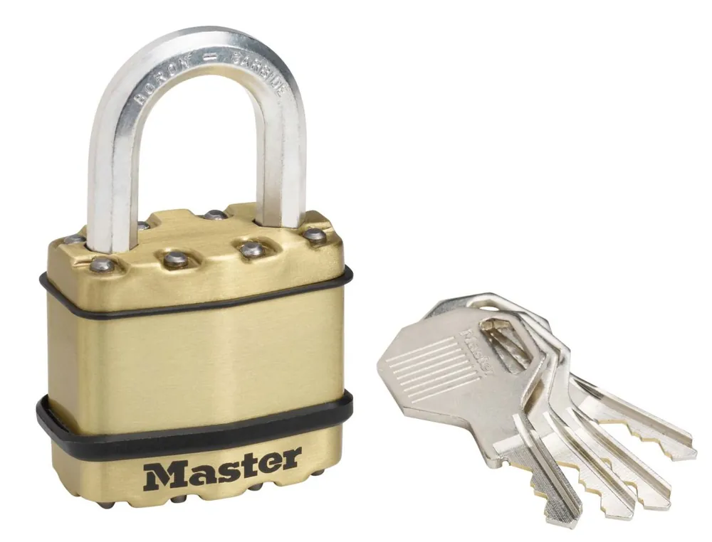 Masterlock M1BEURD Cadenas, Excell, 45mm, ø 8mm, laiton