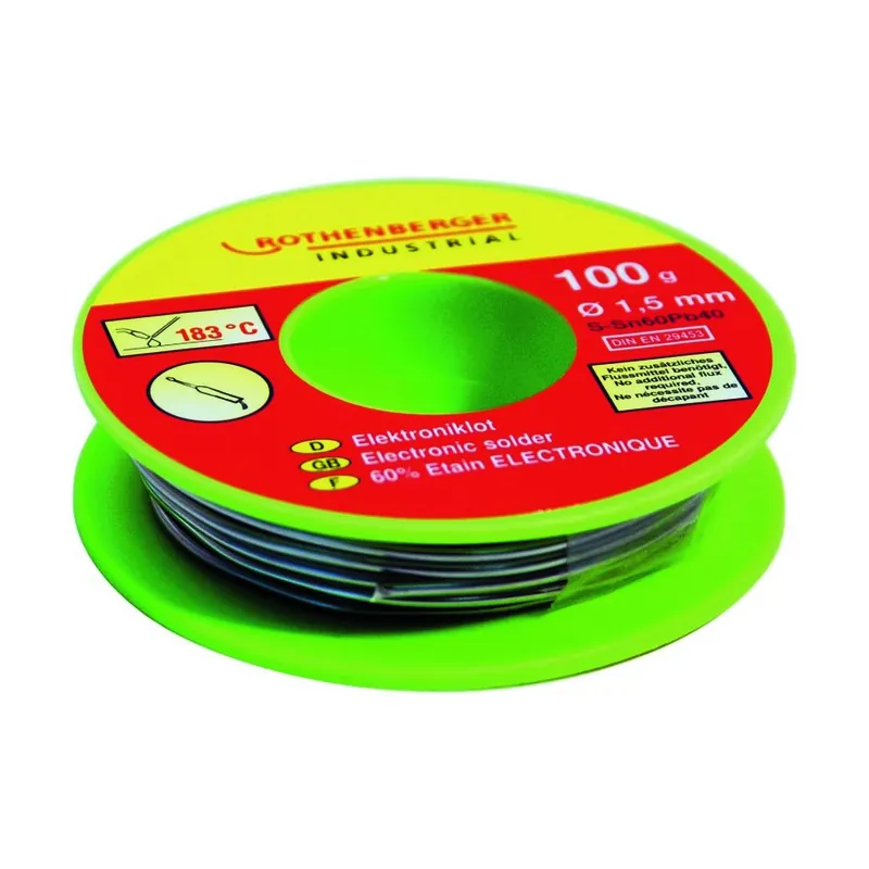 Rothenberger Industrial 1000002349 Soudure électronique, 1,0mm, 30g