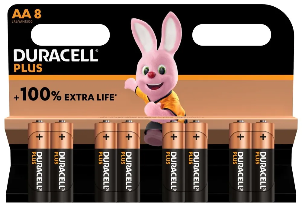 Duracell D140899 Alcaline Plus 100 AA 8pcs.