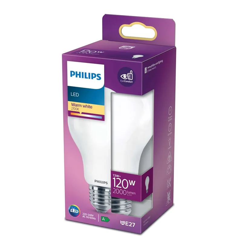 Philips P764517 Lampe classique LED 120 Watt E27 Blanc chaud