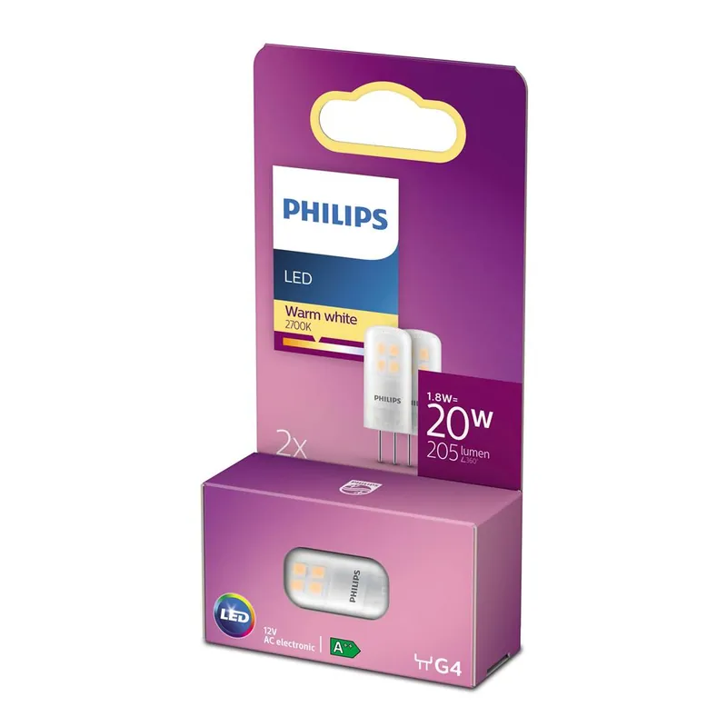 Philips P767853 Capsule de LED 20 Watt G4 Blanc chaud