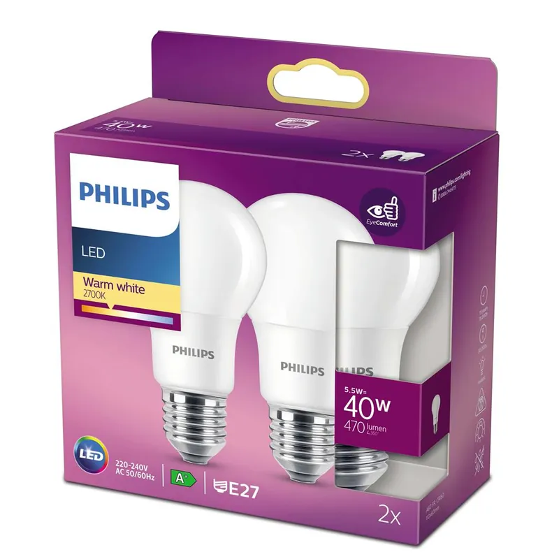 Philips P770143 Lampe LED 40 Watt E27 Blanc chaud