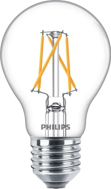 Philips P772130 Lampe classique LED 60 Watt E27 Blanc chaud/Flamme
