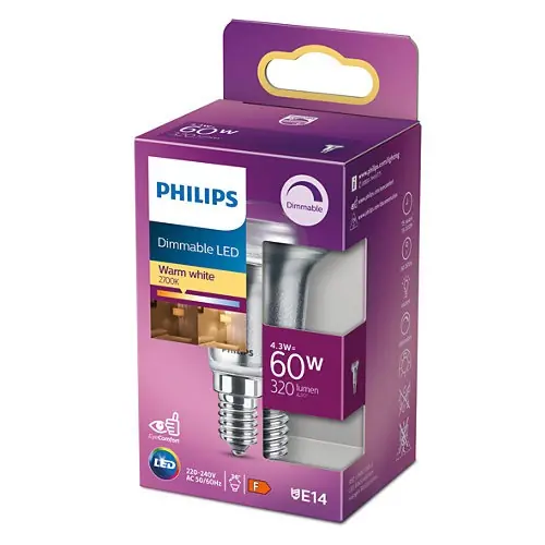 Philips P774219 Réflecteur LED 60W R50 E14 WW 36D D