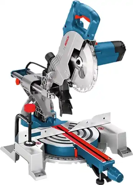 Bosch Bleu 0601B19001 GCM 80 SJ tronçonneuse 216 mm 1400 W avec 2 lames de scie