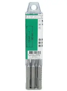 HIKOKI Accessoires 783333 SDS-Plus Hammer Drill 4-cutter 12x315/265 mm 10 pieces