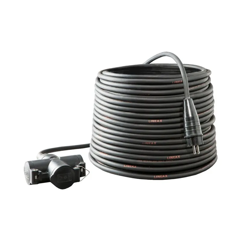 Keraf 105960 Câble de rallonge 10 m 3x2,5 mm² H07RN-F avec 802