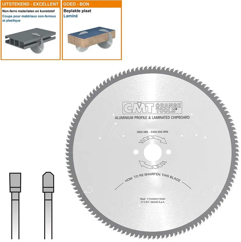CMT 297.120.20M Lame de scie circulaire pour métaux non ferreux 500 x 30 x 120T