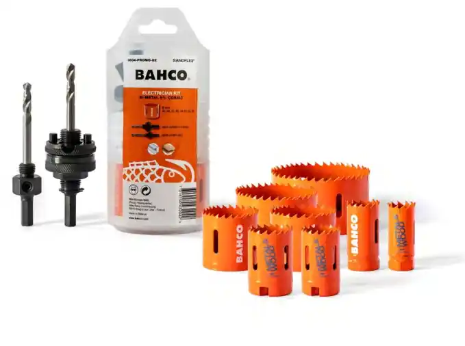 Bahco 3834-Promo-82 Jeu de scie cloche 20/25/30/35/44/51/64/76 mm