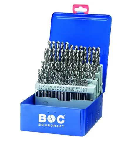 Bohrcraft 11201410081 Jeu de forets MG210 BC HSS-G DIN 338 // 2-10,0x0,1/81-pcs