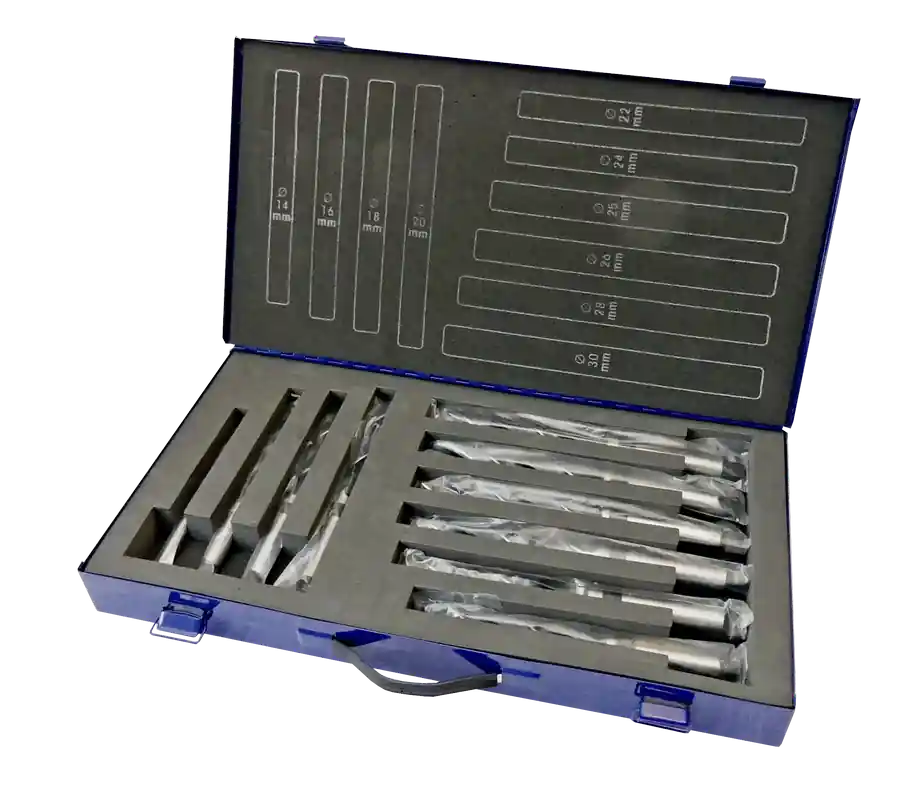 Bohrcraft 14501410002 Jeu de forets MK10-2 HSS-R DIN 345 // 14-30 mm en coffret / 10 pièces