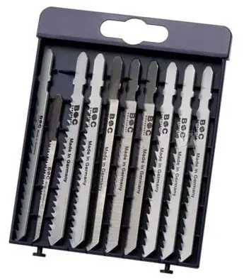 Bohrcraft 19901330010 Jeux de lames de scie sauteuse st-w10 // 10 pièces pour le bois