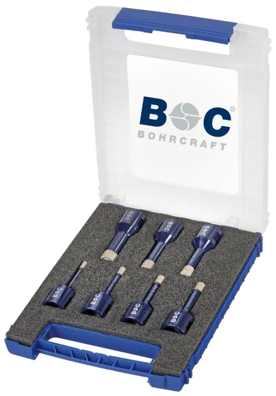 Bohrcraft 27021330007 Jeu de forets diamantés pour carrelage 6-14 mm M14 7 pcs DB7