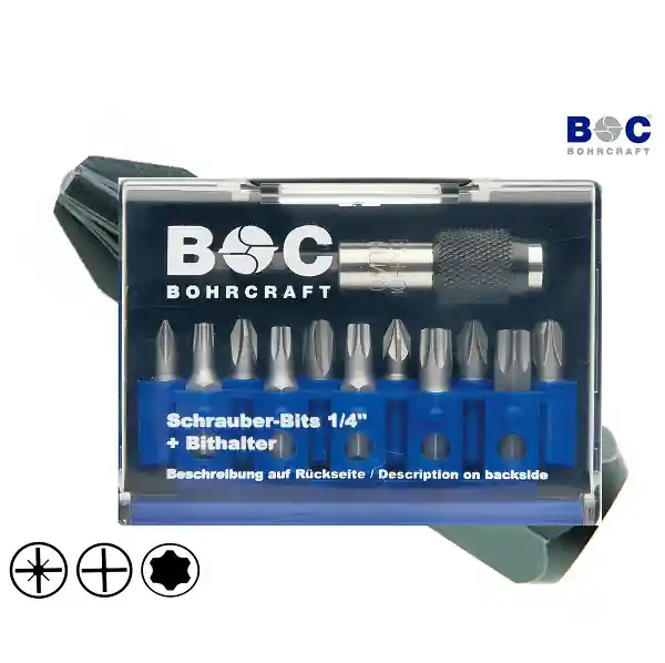 Bohrcraft 69001430023 Jeu d‘‘embouts 1/4" avec cliquet PB24 //24 pcs