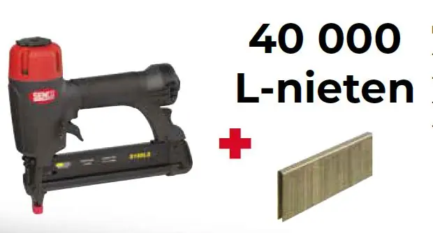 Senco PRSE-942008N Agrafeuse S150LS Agrafes en L 12-38mm + 40000 Agrafes en L