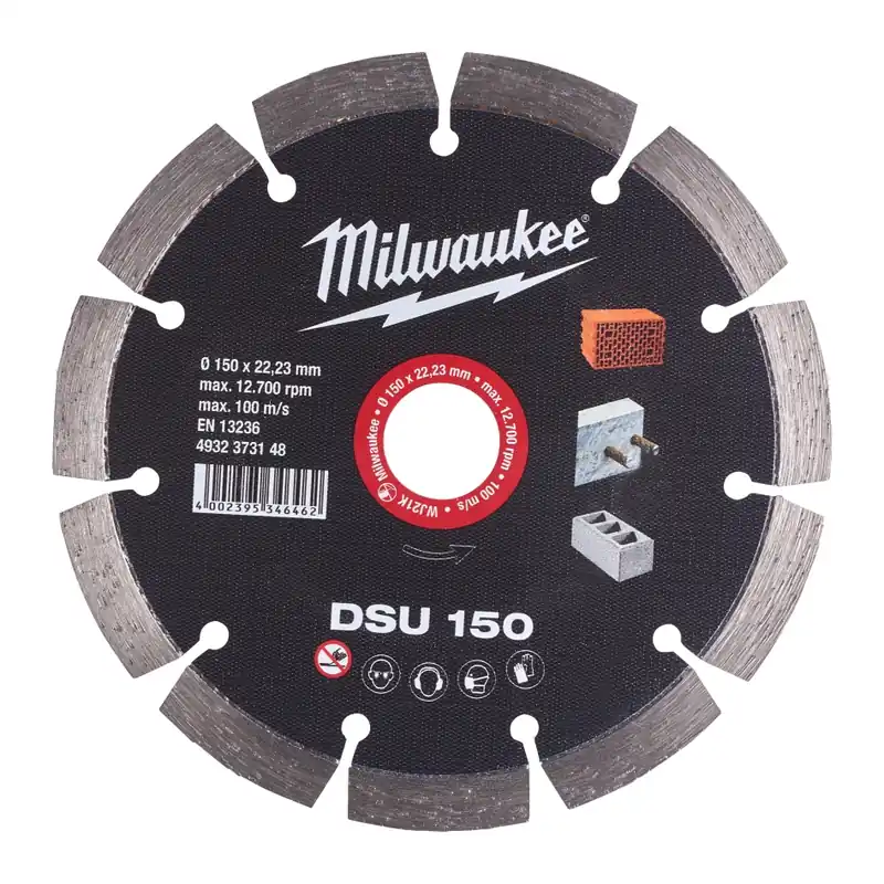 Milwaukee Accessoires 4932373148 Disque de coupe diamanté DSU 150 mm