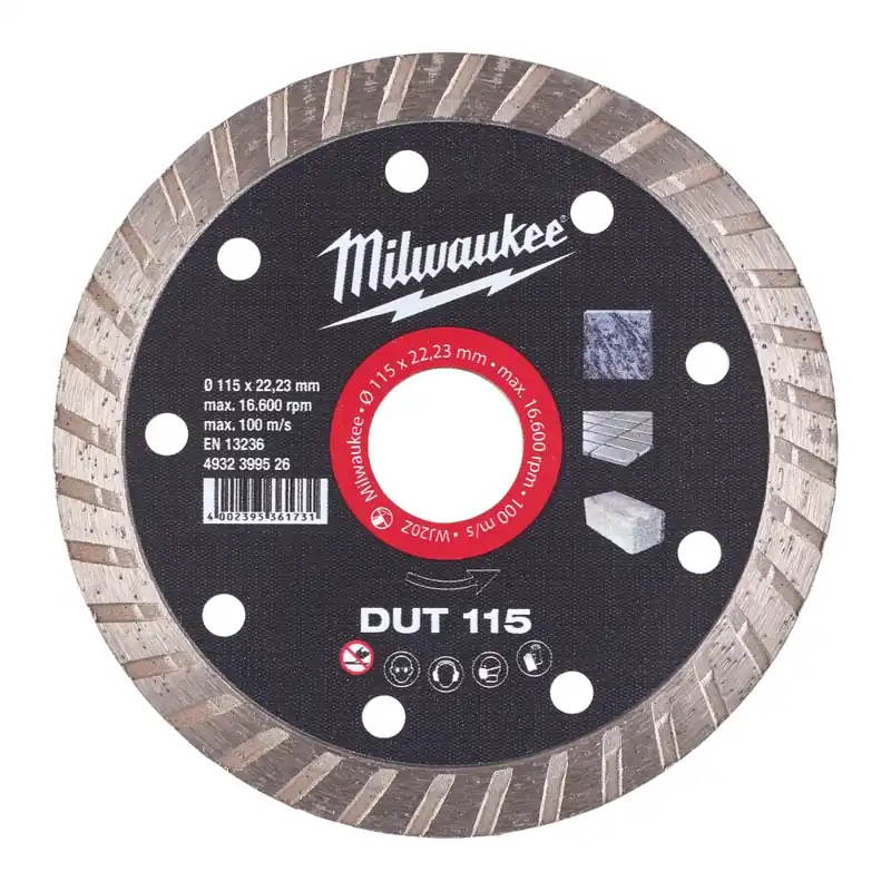 Milwaukee Accessoires 4932399526 Disque diamanté DUT 115