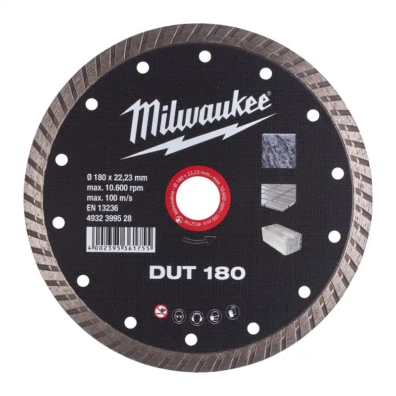 Milwaukee Accessoires 4932399528 Disque de coupe diamanté DUT 180