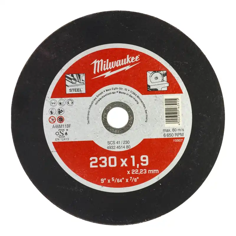 Milwaukee Accessoires 4932451480 Disque à découper le métal SCS 41/230 (1,9)