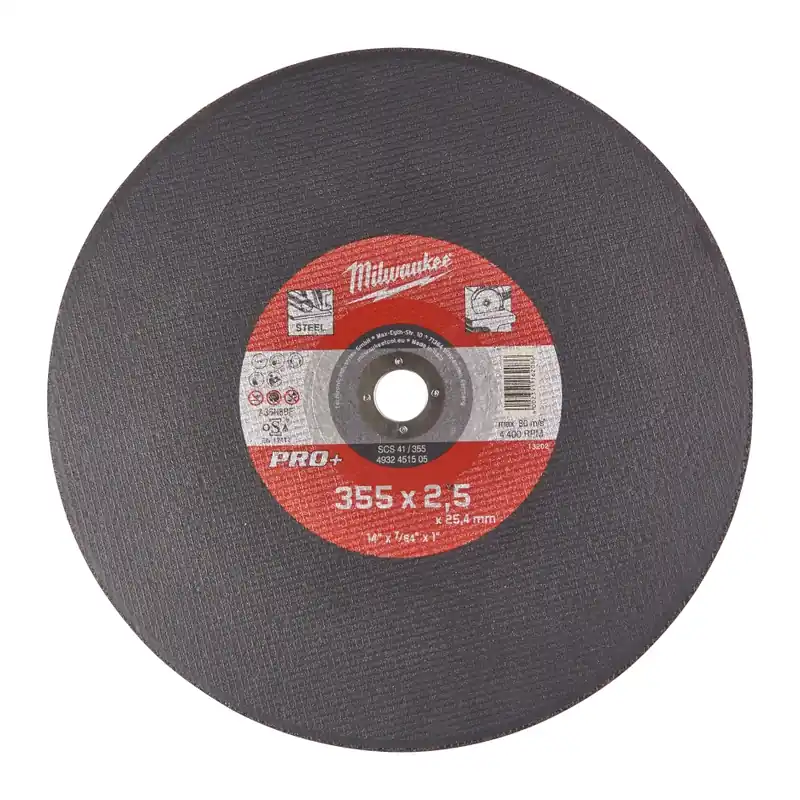 Milwaukee Accessoires 4932451505 Disque à tronçonner SC41 355 x 2,5 mm PRO+ (par 10)