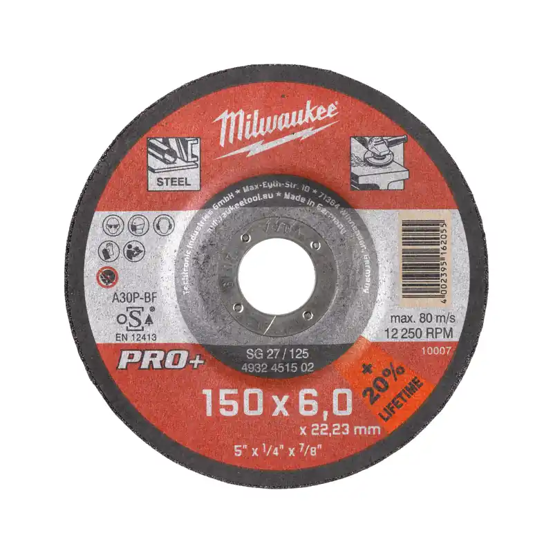 Milwaukee Accessoires 4932471387 Disque abrasif GrW SG27/150X7 PRO+ - 1 pièce