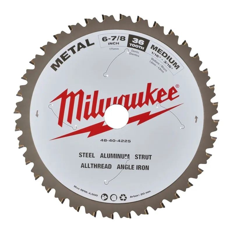 Milwaukee Accessoires 48404225 Lame de scie circulaire P M 174x20x1.6x60