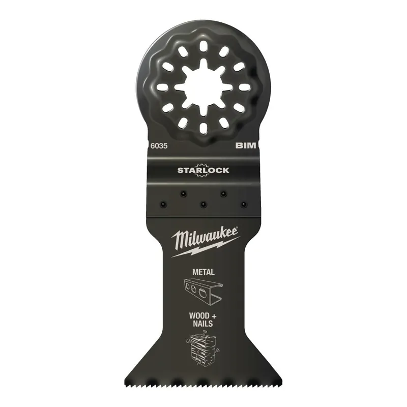 Milwaukee Accessoires 48906035 Starlock - OMT SL Lame plongeante WM BiM 43x47mm - 1 pièce