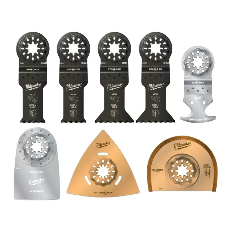 Milwaukee Accessoires 48906088 Starlock - Set OMT Set de rénovation - 8 pièces
