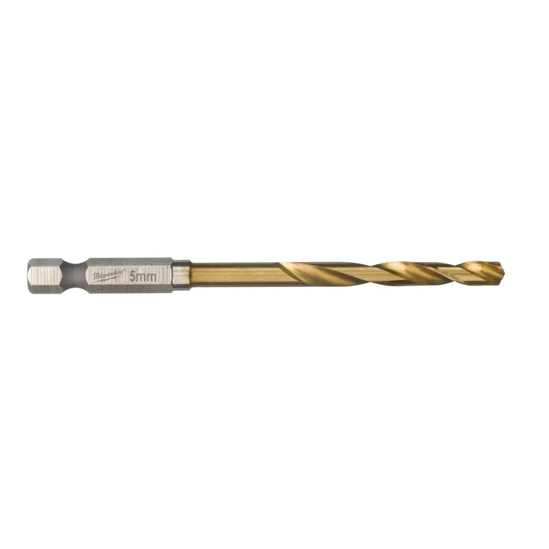 Milwaukee Accessoires 4932478180 Foret à métaux SWave HSS-G TiN 5x80mm - 10 pièces