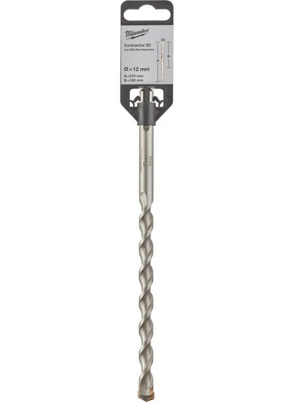 Milwaukee Accessoires 4932471237 SDS+ Contractor 2-cutter 12 x 210 mm