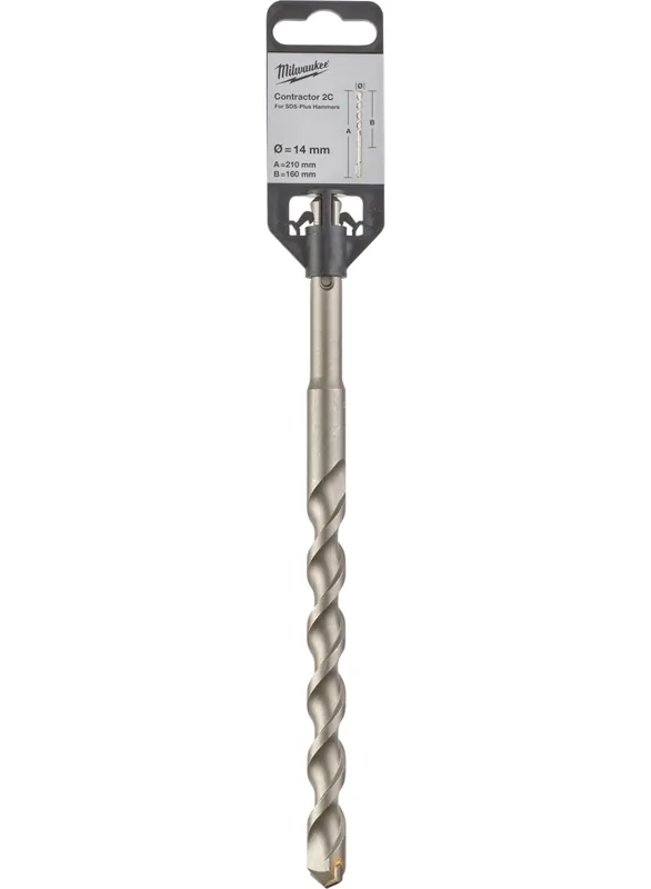 Milwaukee Accessoires 4932471240 SDS+ Contractor 2-cutter 14 x 210 mm