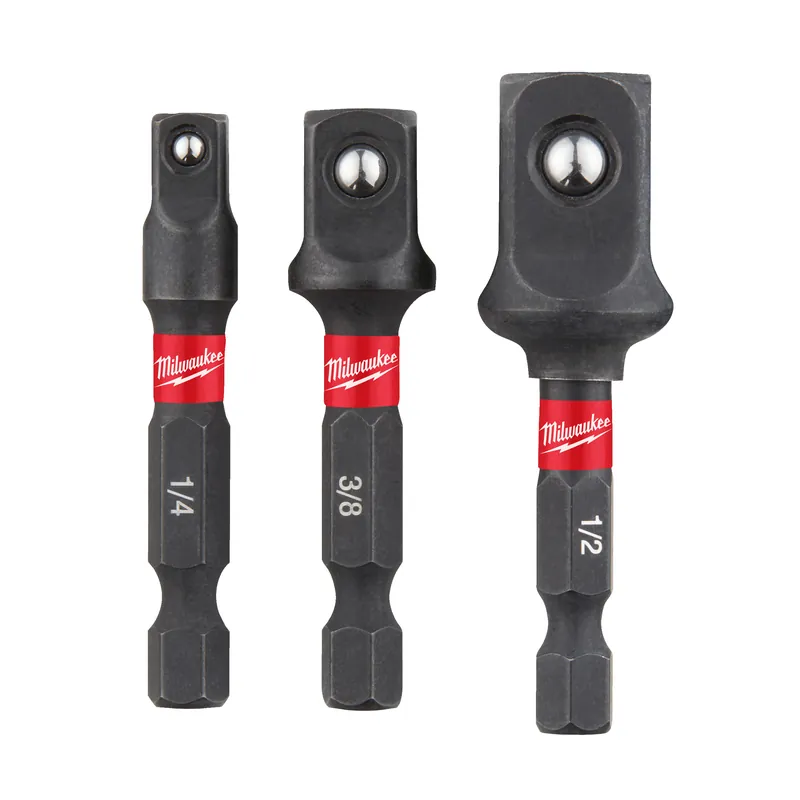 Milwaukee Accessoires 4932479228 Caps Adapter Shockwave Set - 3 pièces