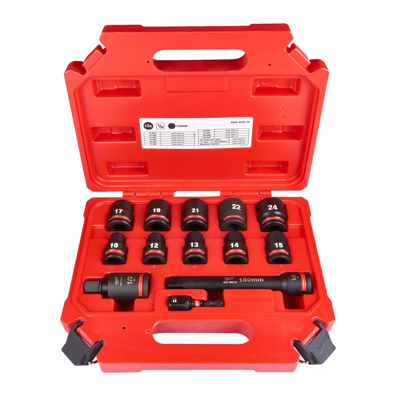 Milwaukee Accessoires 4932480456 SHOCKWAVE™ Power Cap Hex 1/2" short set - 13 pièces