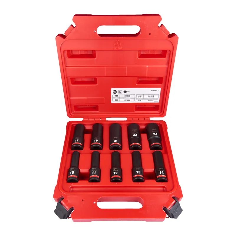 Milwaukee Accessoires 4932480457 SHOCKWAVE™ Power Cap Hex 1/2" long set- 10 pieces